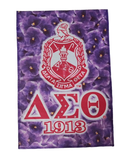 DST All of My Violets Garden Flag