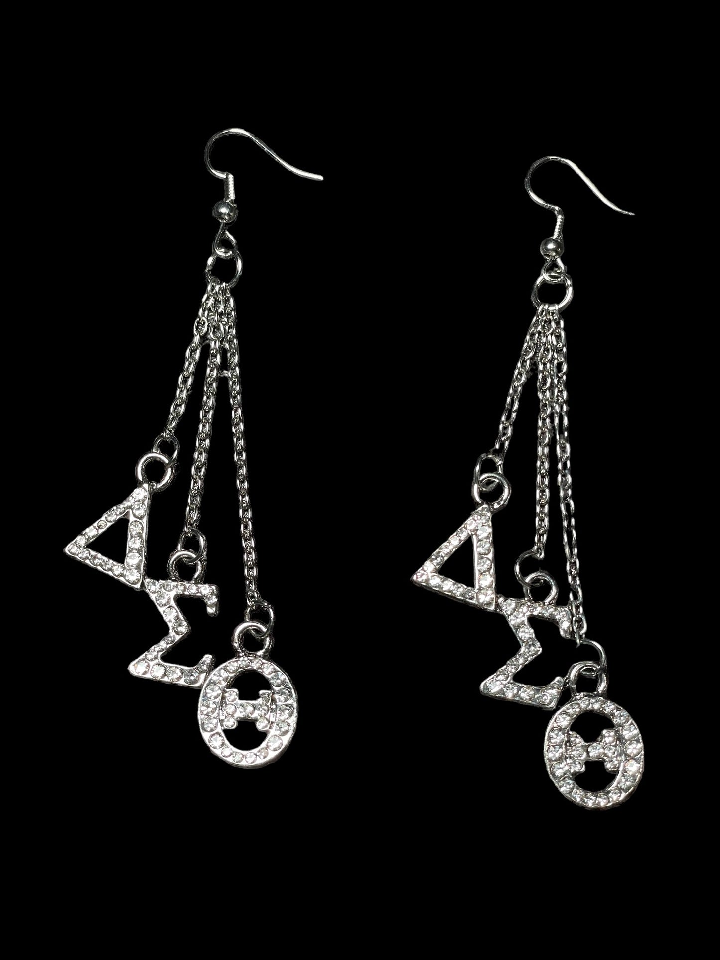 Dangling Delta Bling Earrings