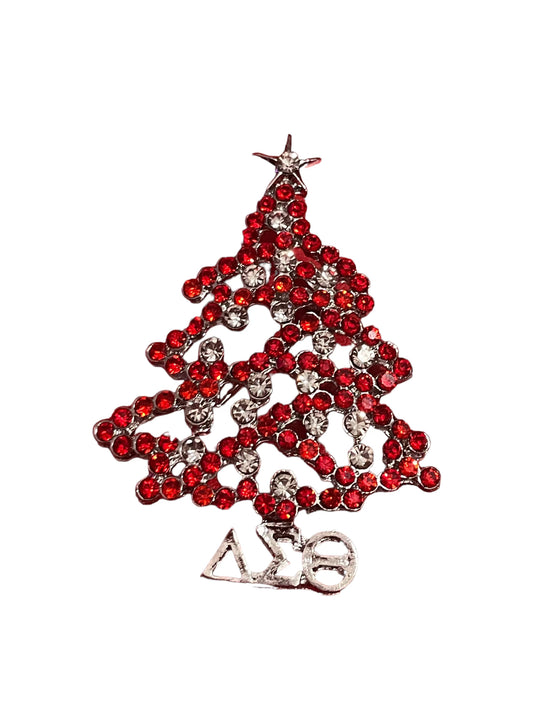 DST Christmas Tree Brooch