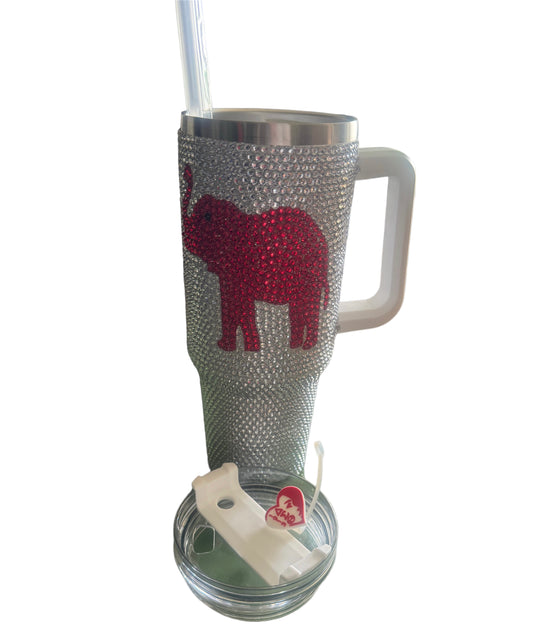 Trunks Up Studded 40oz Stainless Steel Tumbler & Straw Cover