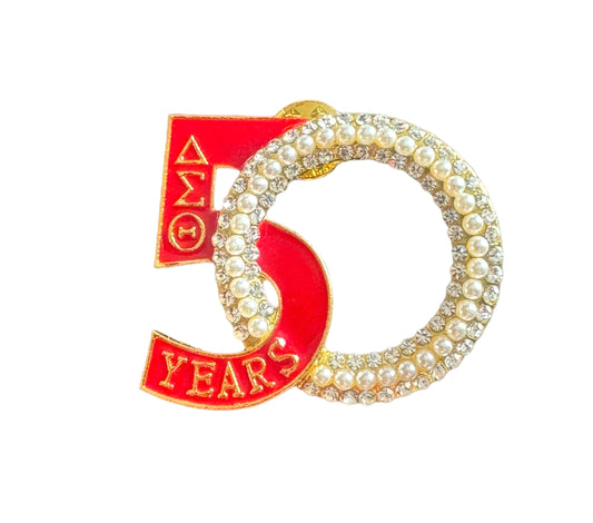 Delta Sigma Theta 50th Year Anniversary Pin