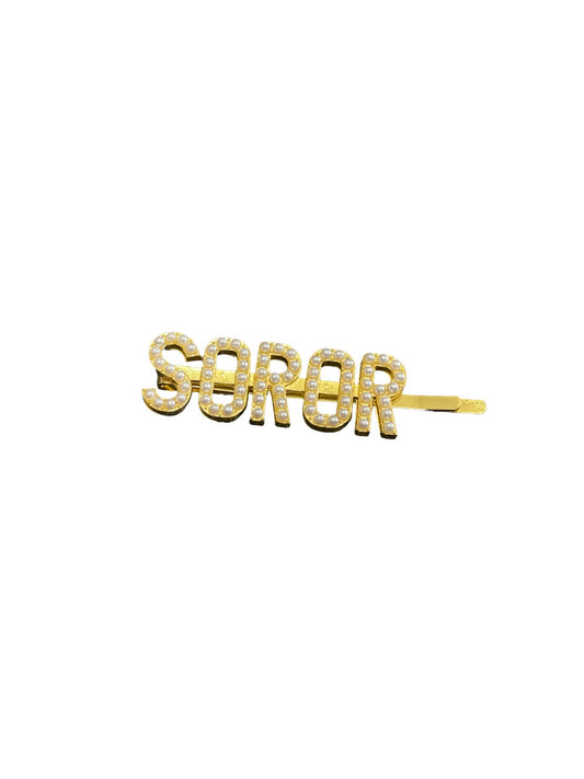 Pearl SOROR Hair Pin - Gold